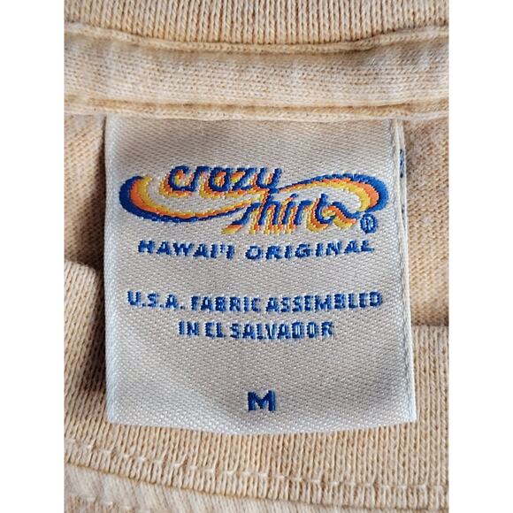 Crazy Shirts Y2K Hawaii Beer-Dyed Tee – Vintage‎ Graphic Surf Style - Picture 4 of 14